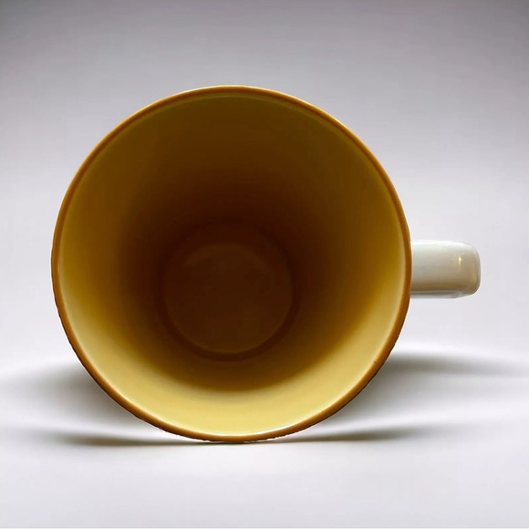 Starbucks Coffee Company Mug 2006 14 Oz Porcelain Percolator Mug White Yellow - Picture 2 of 3